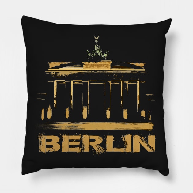 Brandenburg Gate, Brandenburger Tor Pillow by hottehue