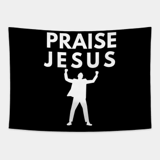 Praise Jesus Christian Design Tapestry