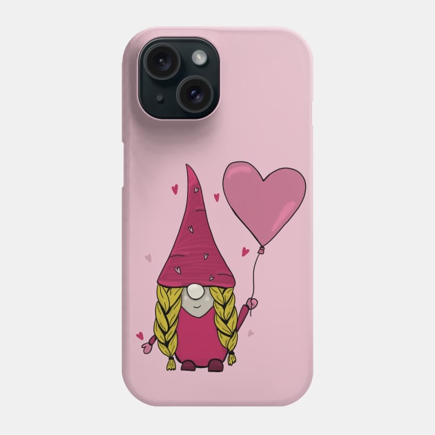 Love gnome Phone Case by Antiope