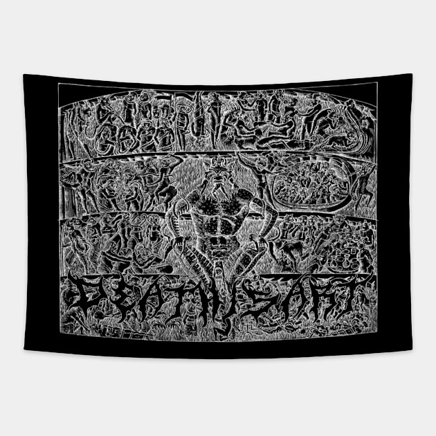 Satanic cult #2 Tapestry by Death Is Art