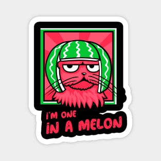 I'm one in a melon kitty Magnet