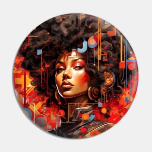 Abstract art woman Pin