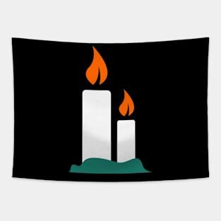 Candle Halloween Tapestry