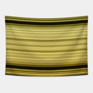 Abstract gold stripes on black Tapestry