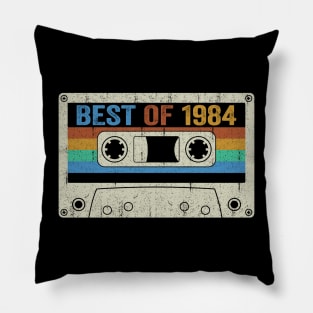 Best Of 1984 40th Birthday Gifts Cassette Tape Vintage Pillow