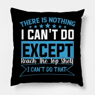 There Is Nothing Except Reach The Top Shelf sarcastic saying Pillow