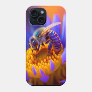 Bee Flower Calm Tranquil Nature Peaceful Season Outdoors Phone Case