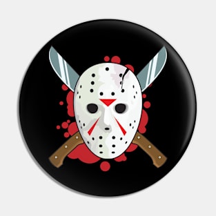 Jason's mask Pin