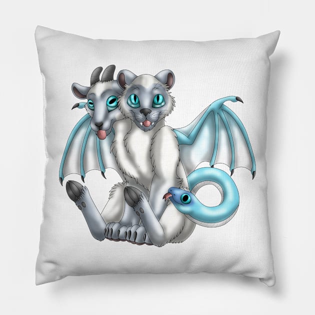 Chimera Cubs: Blue Point Pillow by spyroid101