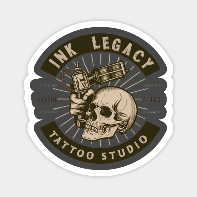 Emblemas de estudio de tatuajes Magnet by Retro-Vintage0