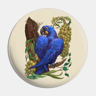 Hyacinth Macaw Pin