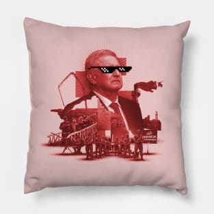 amlo andres manuel lopez obrador the mexican president in rockstar 4t nuff said style Pillow