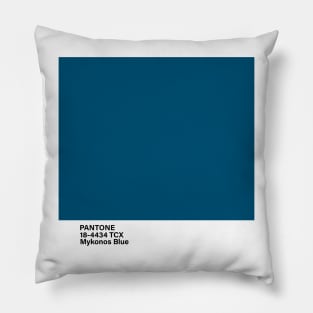 pantone 18-4434 TCX Mykonos Blue Pillow