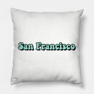 Mint San Francisco Pillow