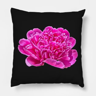 Pink Peony Flower Pillow