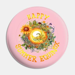 Happy Spring Equinox Pin