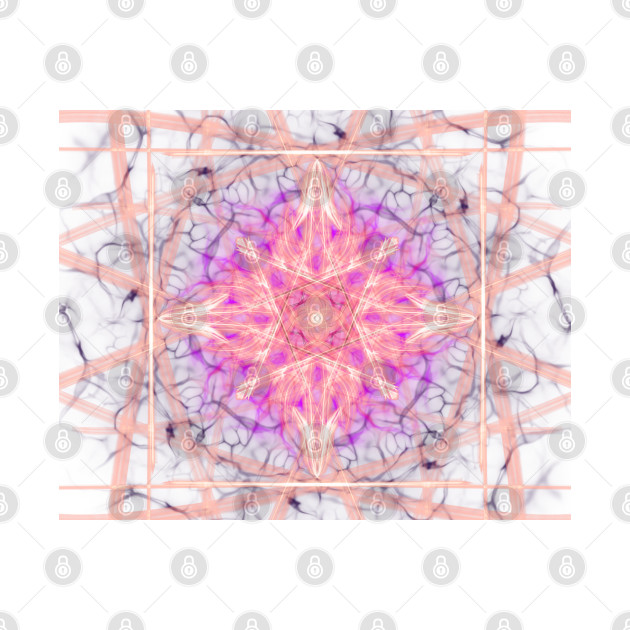 Pink Mandala Sacred geometry heart chakra by aadventures