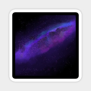 galaxy purple Magnet