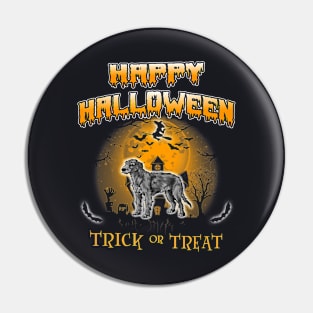 Irish Wolfhound Dog Happy Halloween Pin