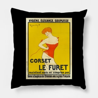 Leonetto CAPPIELLO Poster Corset Le Furet Pillow