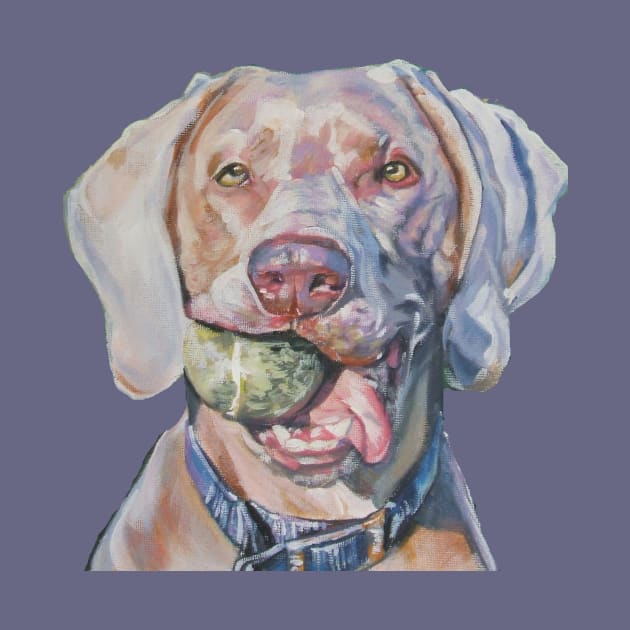 Weimaraner Fine Art Painting by LASHEPARD