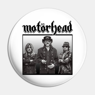 Motorhead Black White Black Pin