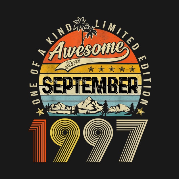 Awesome Since September1997 Vintage 26th Birthday by cogemma.art