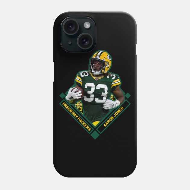 AARON JONES GREEN BAY PACKERS Phone Case by hackercyberattackactivity