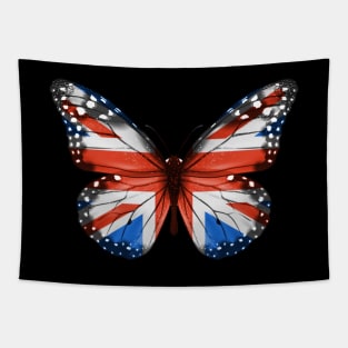 English Scottish Welsh Or Irish Flag  Butterfly - Gift for English Scottish Welsh Or Irish From United Kingdom Tapestry