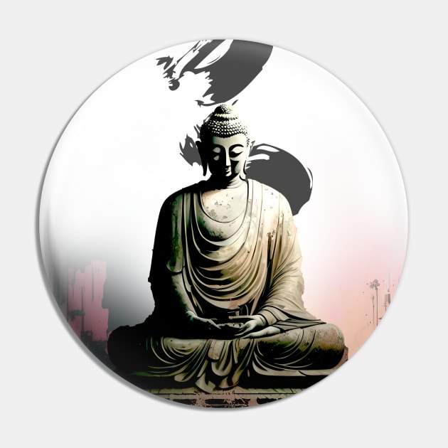 Mushin (Mental State) of Nothingness No. 2: Empty Mind Pin by Puff Sumo