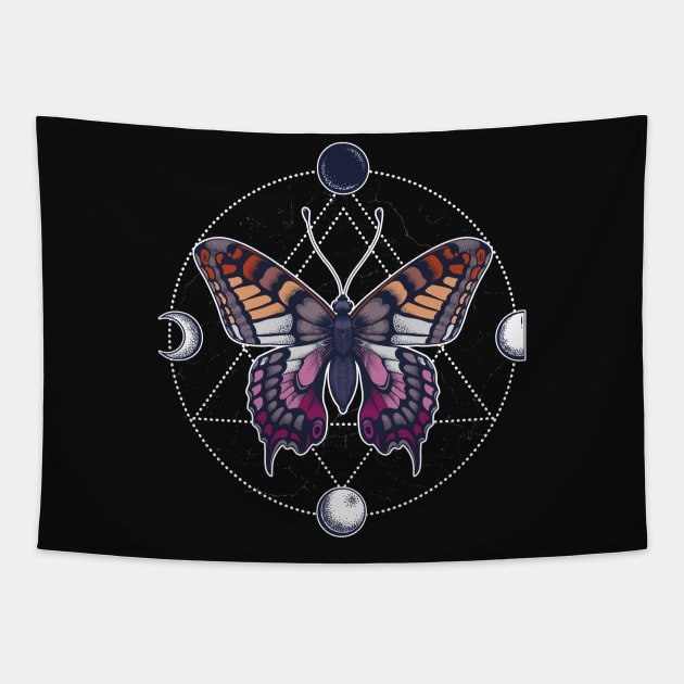 Lesbian Butterfly Tapestry by Psitta