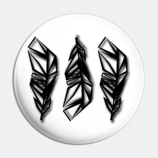 Raven Feathers Pin