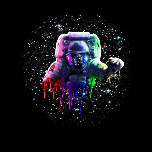 Rainbow Astronaut by Random Galaxy