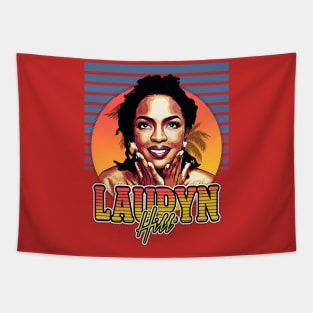 ms. lauryn hill retro style flyer vintage Tapestry