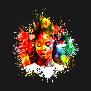 African woman watercolor T-Shirt