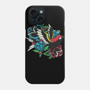 Tattoo Diamond Bird #162 Phone Case