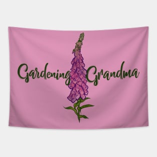 Gardening Grandma Tapestry