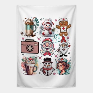 Nurse Christmas Tapestry