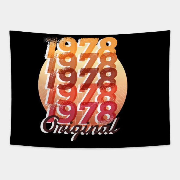1978 birthday RETRO QUOTE LETTERING vintage birthday Tapestry by Midoart