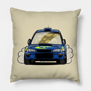 Subie 22B Rally Caricature Pillow