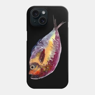 Salty Fish. Watercolor Phone Case