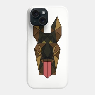 German Shepherd - Geometric Abstract Phone Case