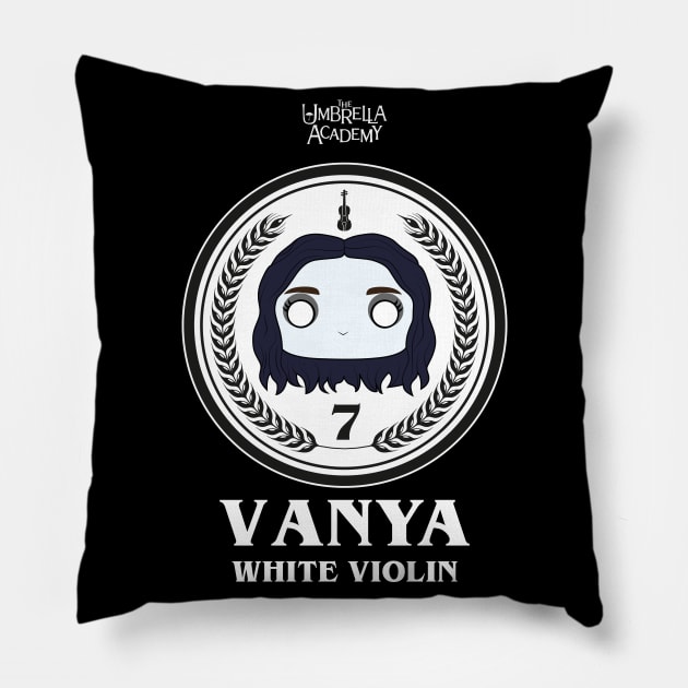 UMBRELLA ACADEMY 2: VANYA WHITE VIOLIN Pillow by FunGangStore