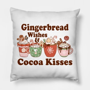 Gingerbread Wishes & Cocoa Kisses Pillow