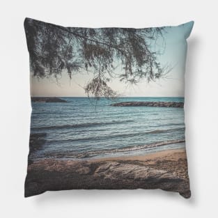 Summer Beach Sea Horizon Relax Yoga Meditation Pillow