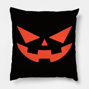 Jack o Lantern Smiling Face Minimalist Pillow