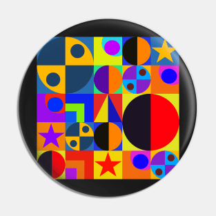 Neo geo abstract design Pin