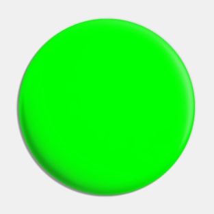 Neon Green Simple Solid Designer Color All Over Color Pin