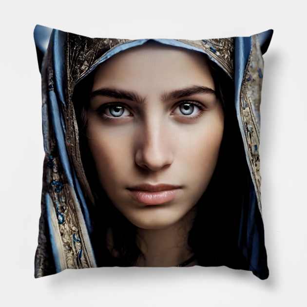 Virgin Mary Pillow by bogfl