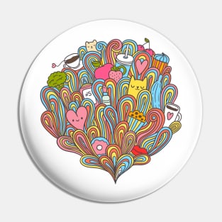 Doodle dream Pin